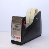 Metal Tape Dispenser (Also Can Use 2 Rolls Of 1Inch At A Time) - Black